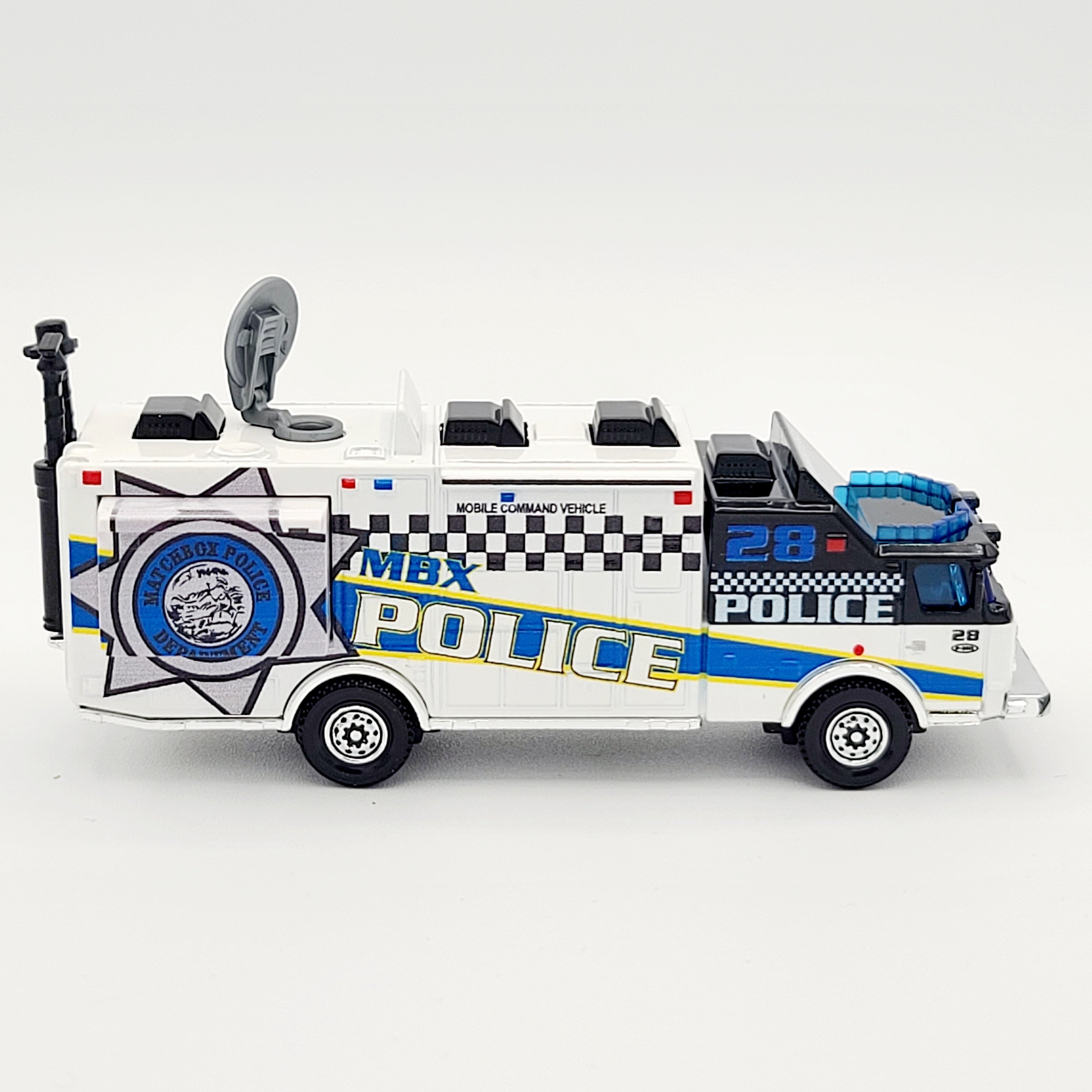 Matchbox E-One Mobile Command Center Truck "Police" (2012 Working Rigs - Mission Force Exclusive)